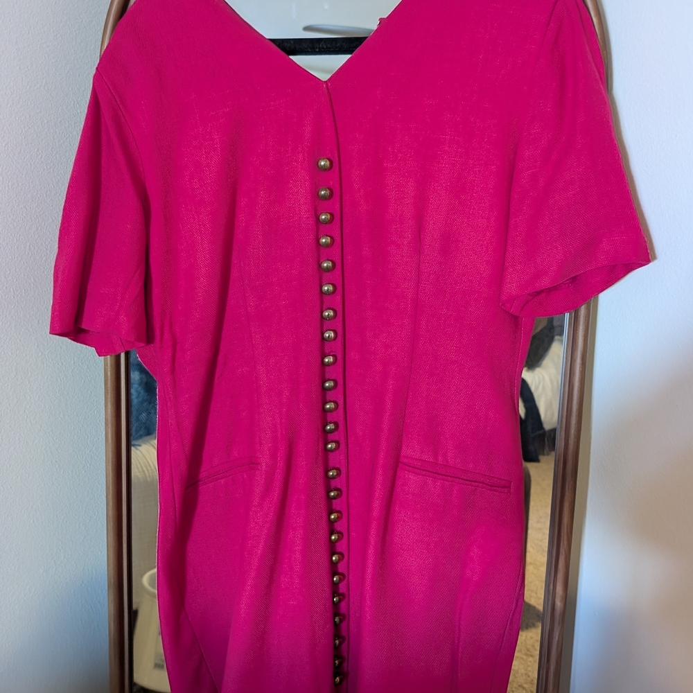 Vintage J. Klein & Co. Ronnie Rosado Hot Pink Dress